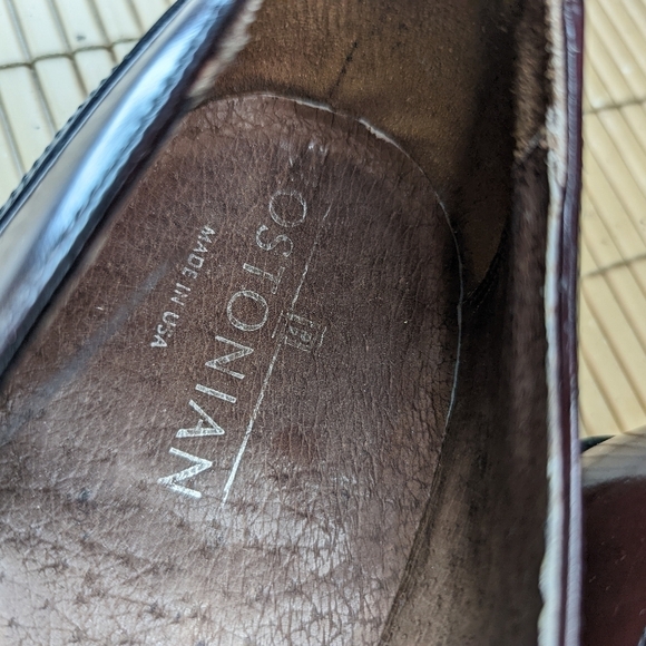 Bostonian USA Made Burgundy Leather Kilt Tassel Slip On Loafers Shoes Men's 11D - Picture 6 of 10